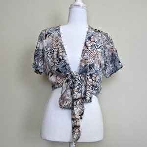 LF Palm Tree crop front tie